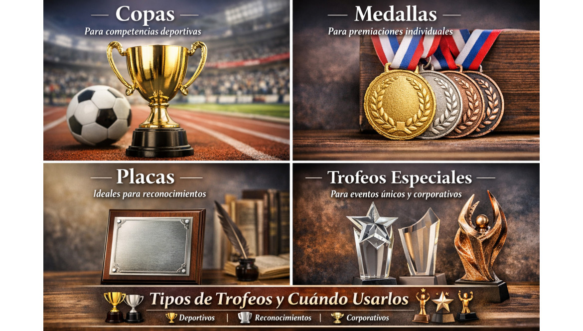 Tipos de Trofeos: Guía Completa y Cuándo Usar Cada Uno